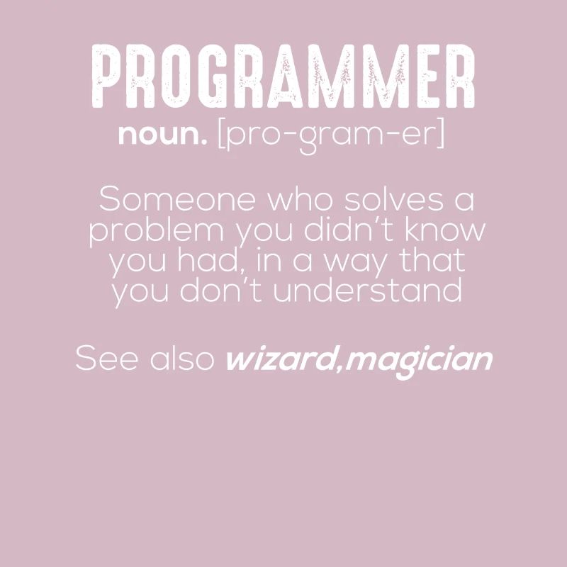 Signification drôle programmeur