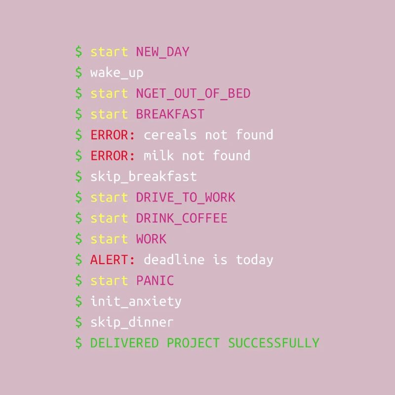 Tag im Leben eines Programmierers Coding Geek Geschenk