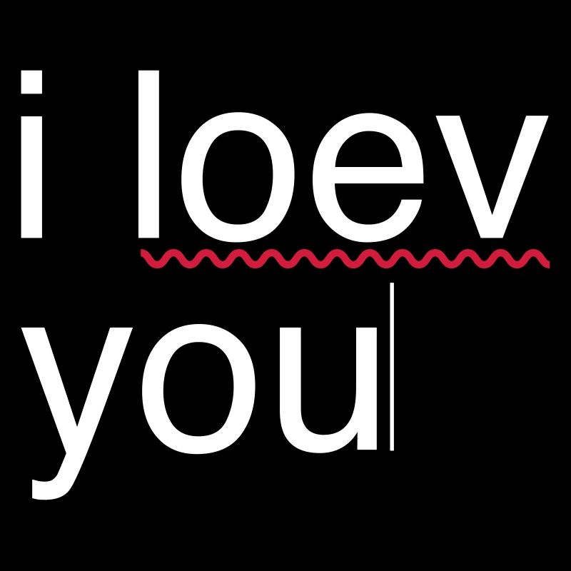 ich liebe dich Fehler