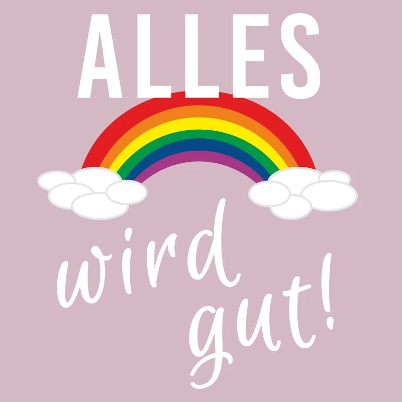 Alles wird gut Regenbogen zuhause Corona Virus