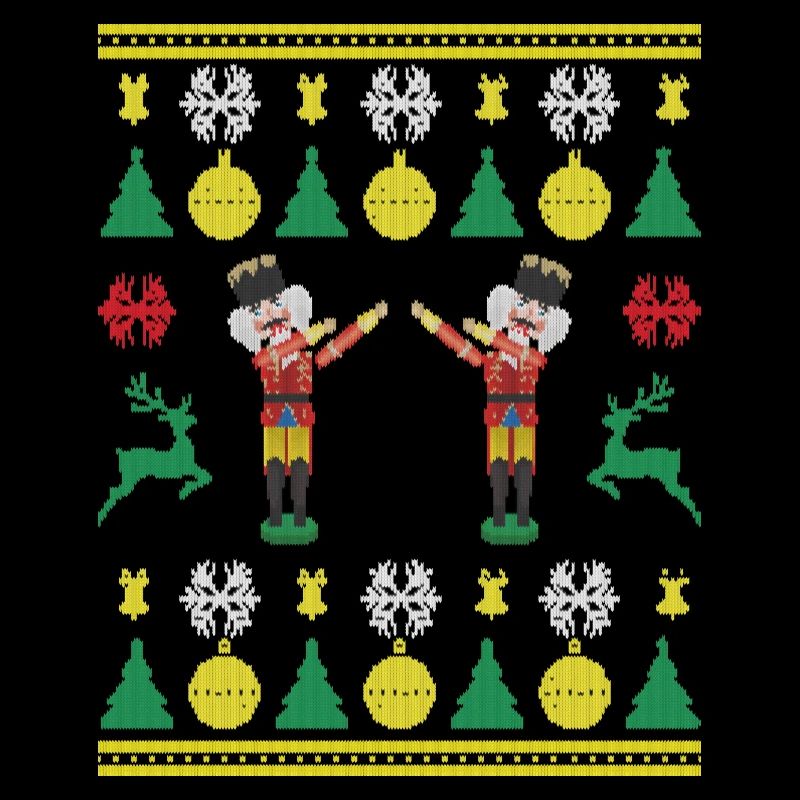 Dancing Nutcracker Dabbing Nutcracker Tricoté