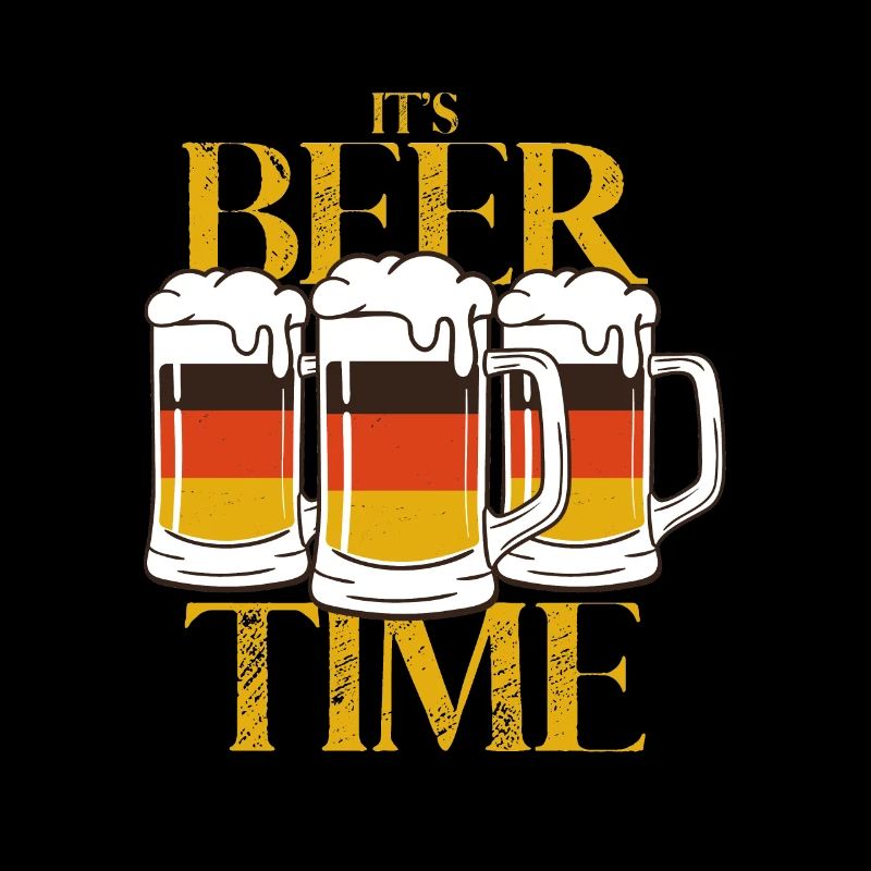 It's Beer Time Funny Saying Beer Germany
