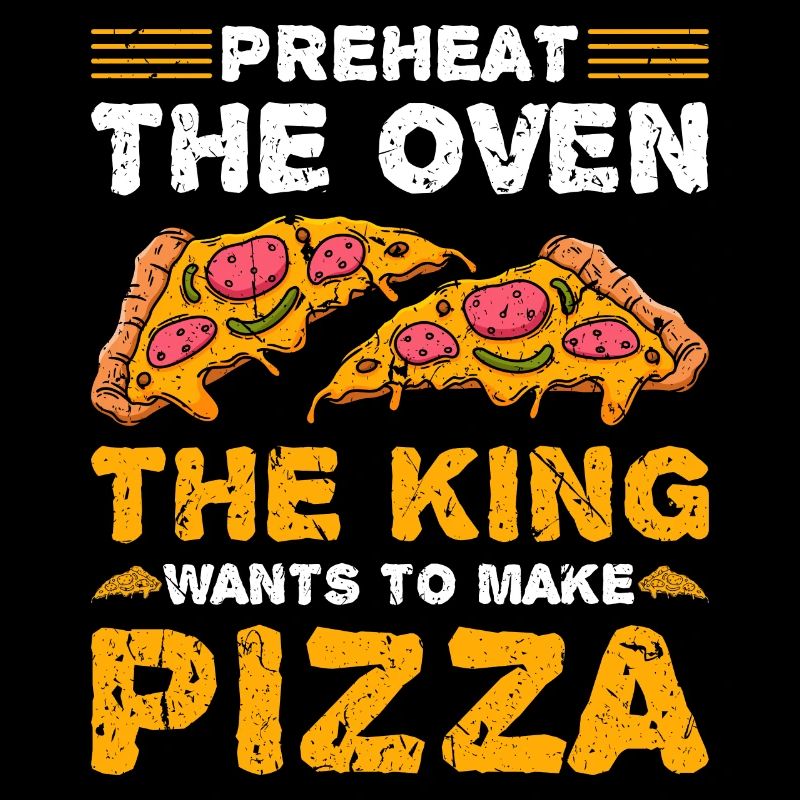 King Make Pizza Funny Pizzabäcker