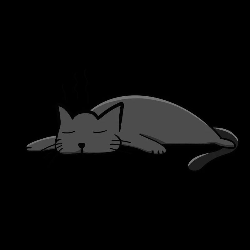 chat fatigué