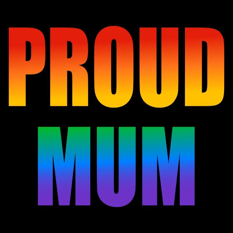 Stolze Mutter schwuler Regenbogen