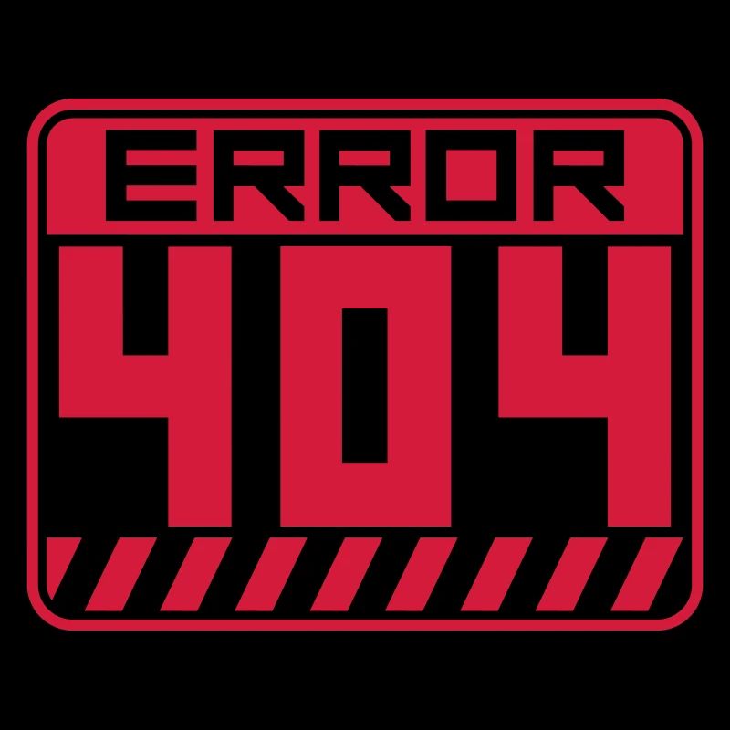 Schild Error 404 Warnung