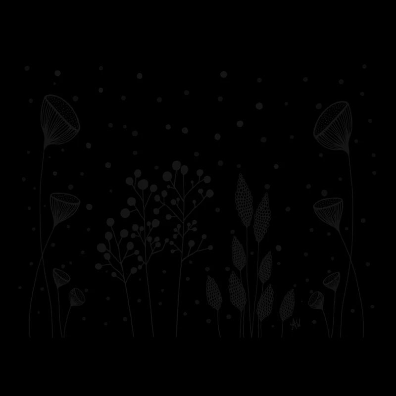 Fleurs Dessin Fineline points noirs