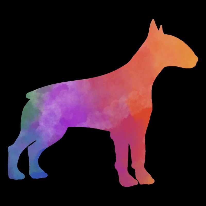 BULL TERRIER colorful