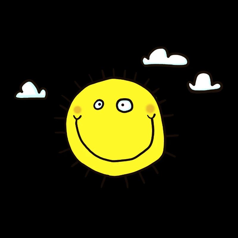 Sun with clouds