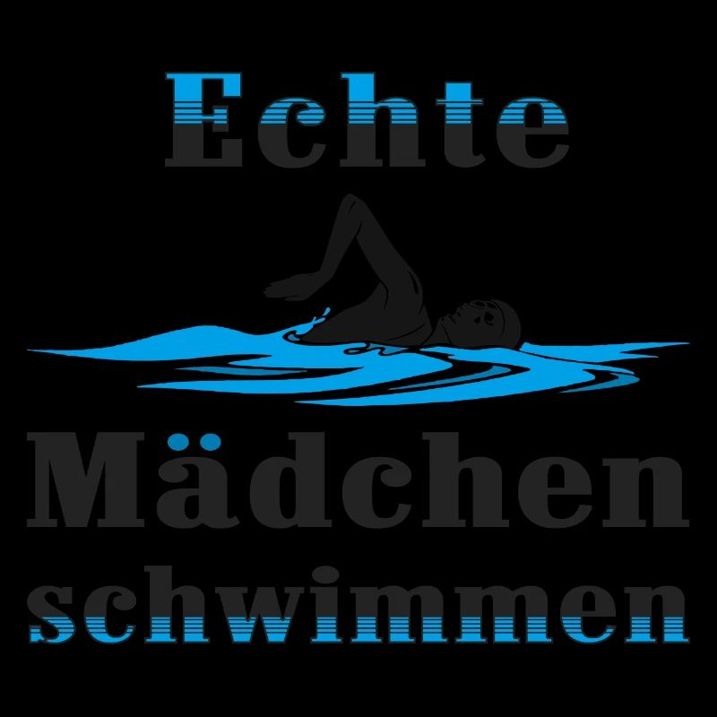 Echte Mädchen schwimmen