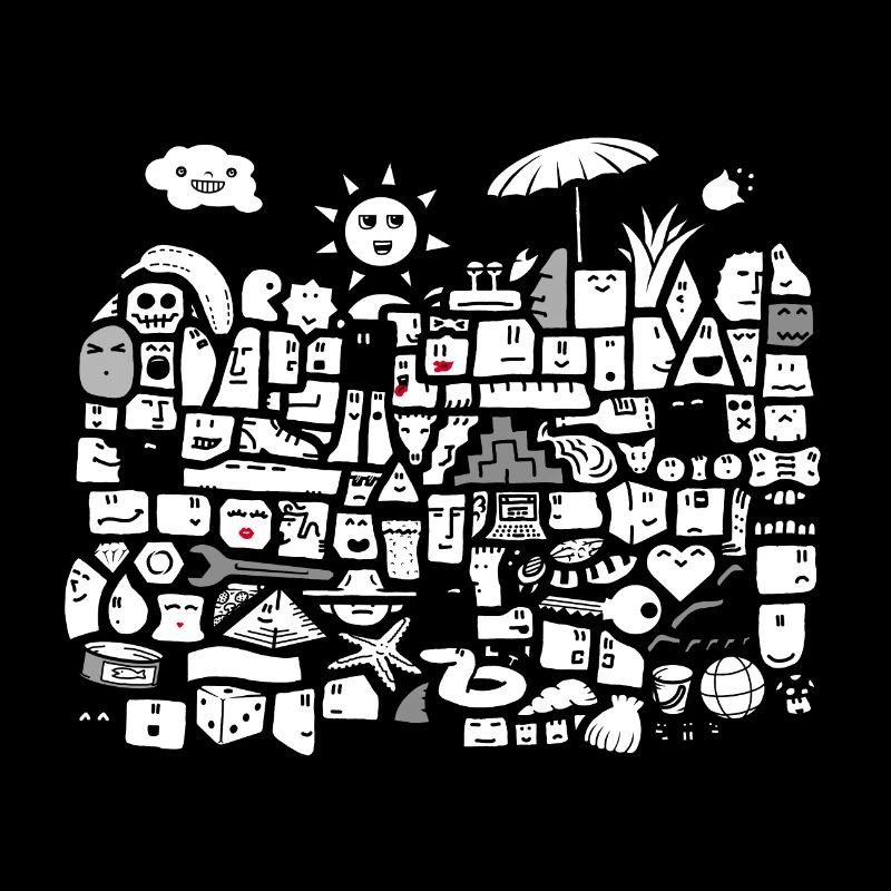 Summer Stone Faces Grey - DIGITAL