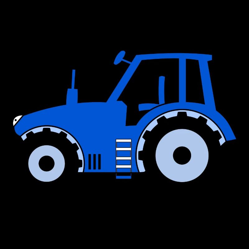 Traktor blau