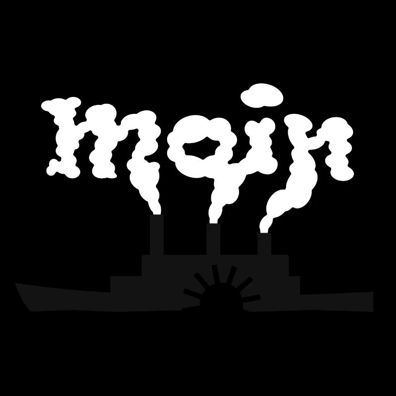 Ein dampfendes Moin - Schaufelrad dampft MOIN