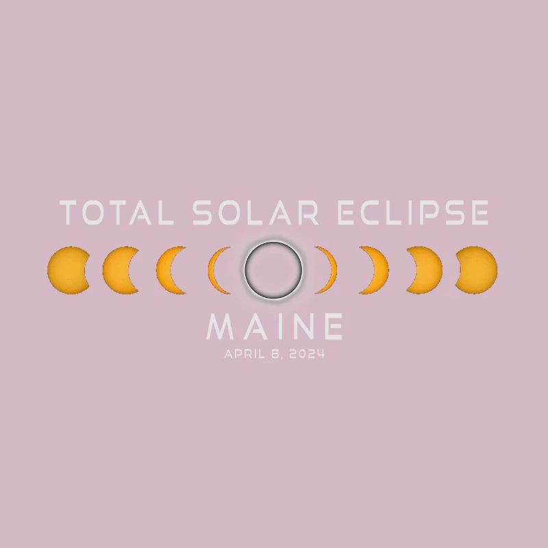 Maine Solar Eclipse 2024 Avril 8 Souvenir