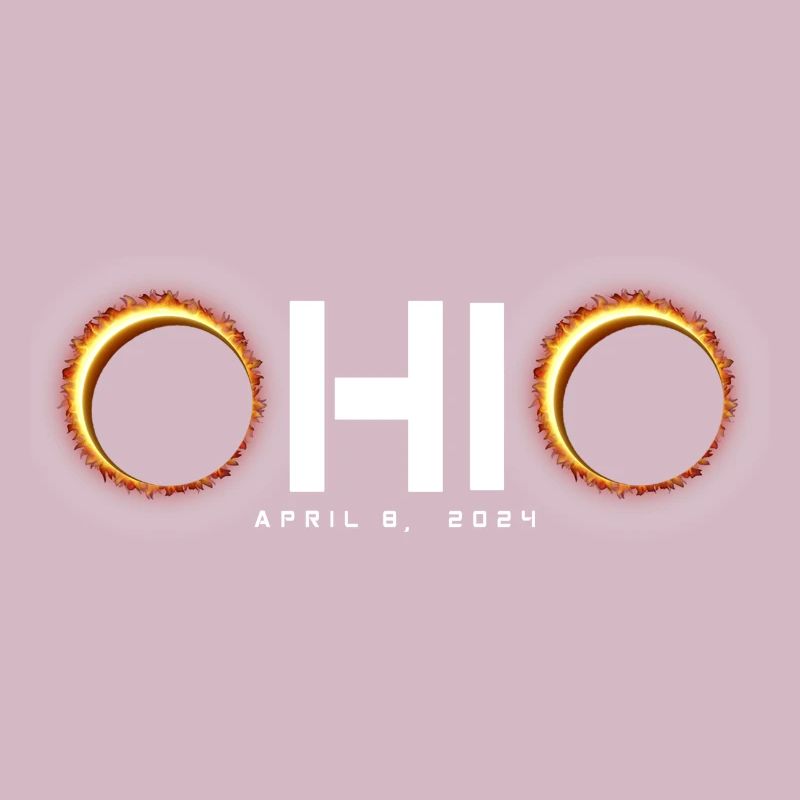Ohio 2024 Eclipse Souvenir 8 avril