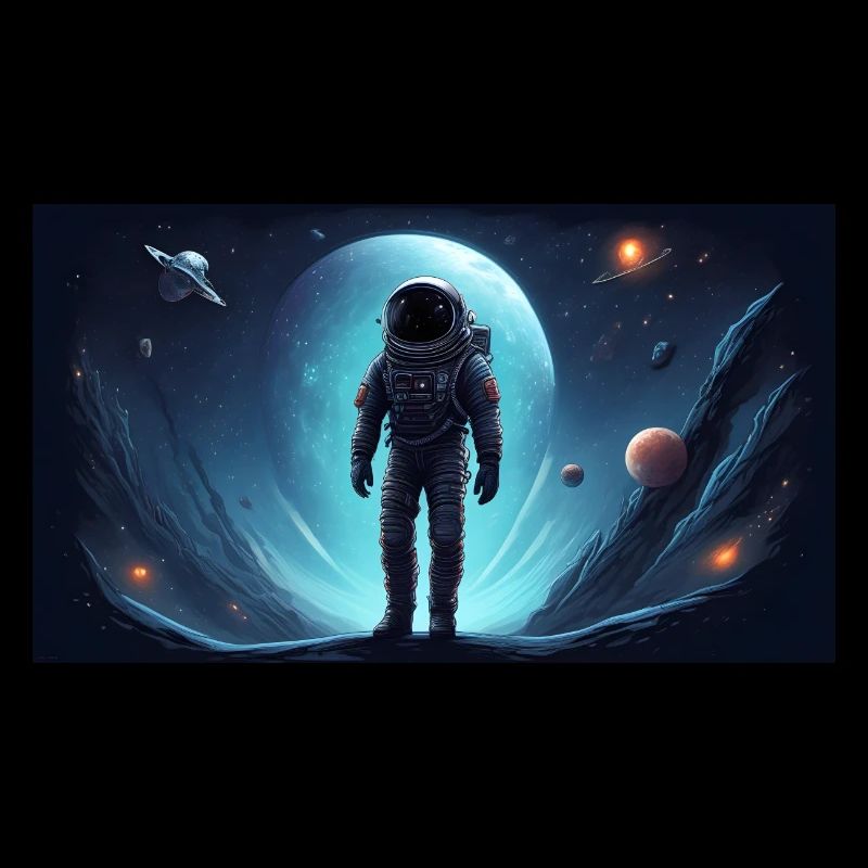 astronaute, perdu dans l’espace