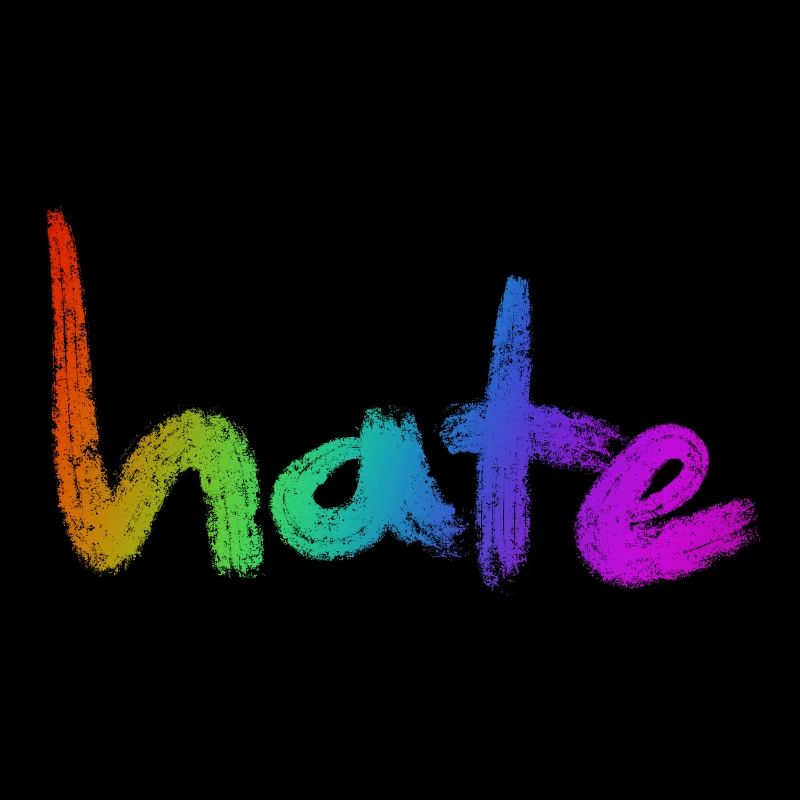 Hate Text Rainbow