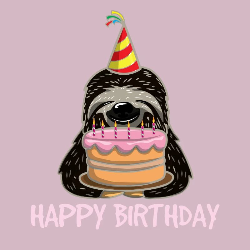 Sloth Sloth Pie Hat Birthday Trend Gift
