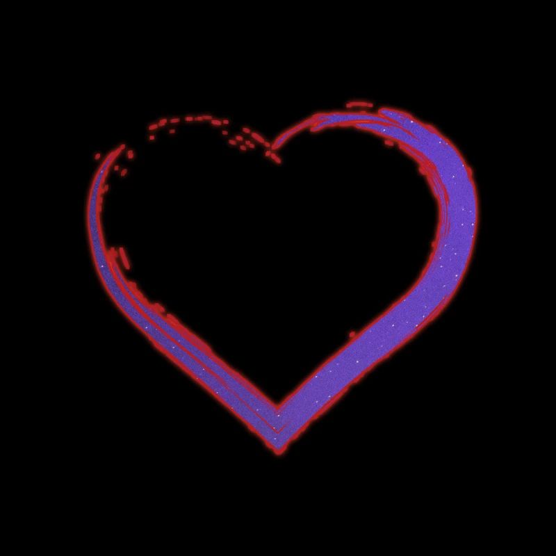 Logo coeur violet