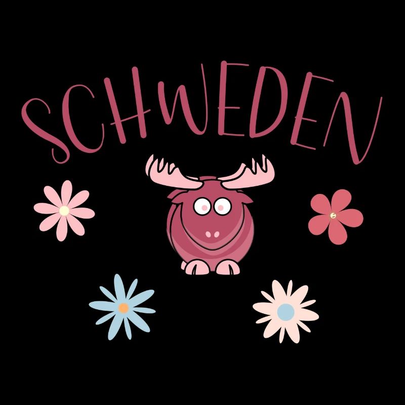 Schweden Elch Blumen