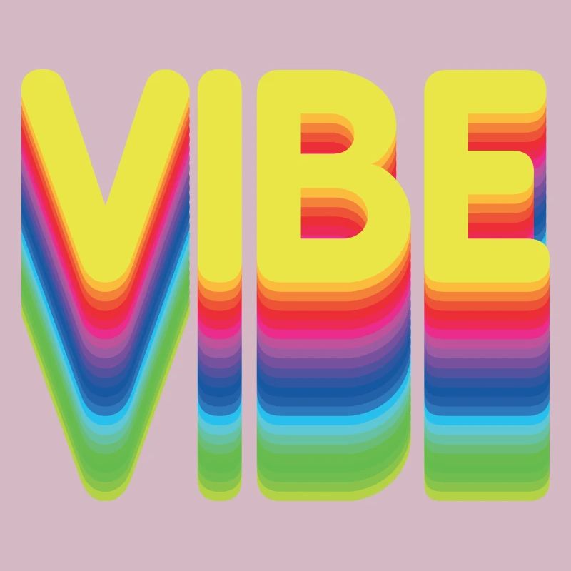 Nur gute Vibes - retro style