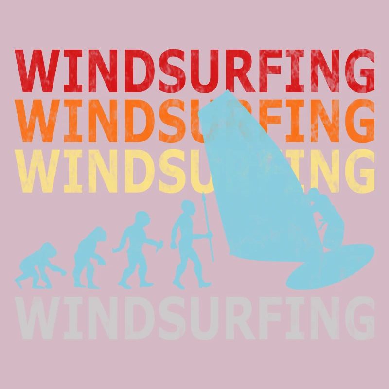 Planche à voile rétro évolution Vintage Windsurfer