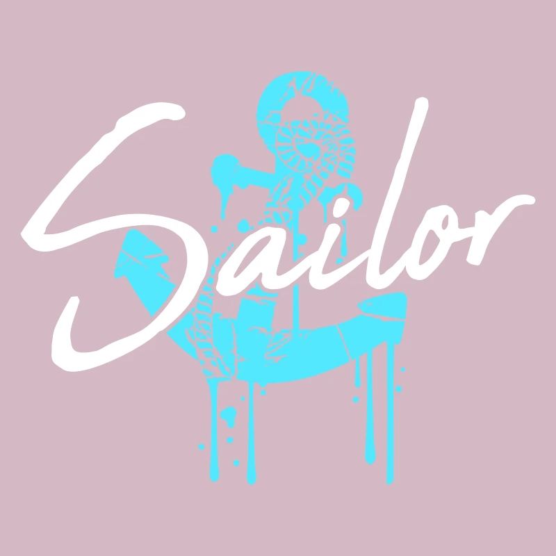 Sailor Anchor Graffiti Drop Sailing Text Saying