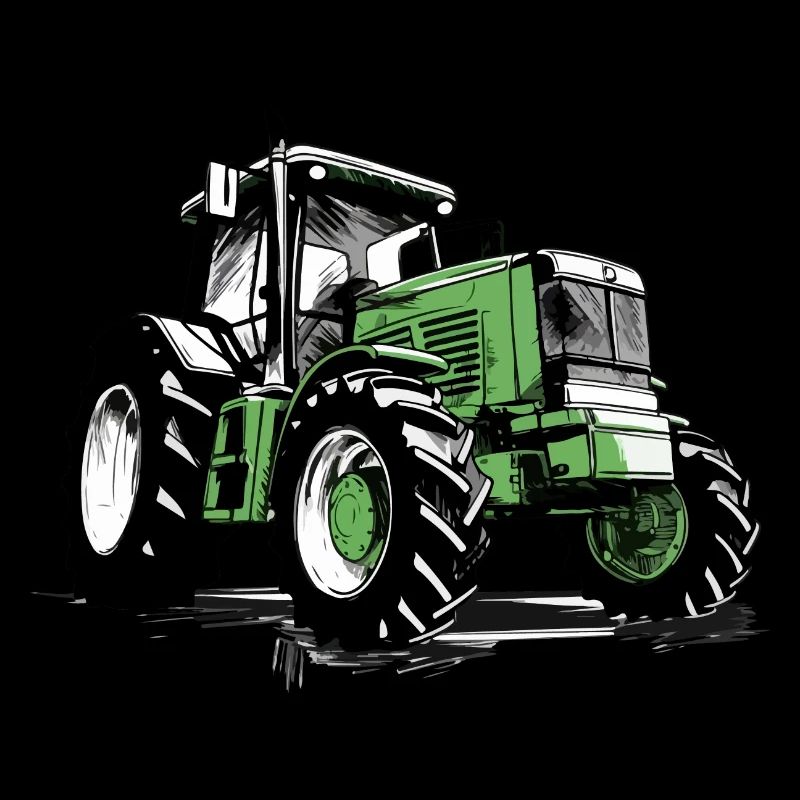 Grüner Traktor
