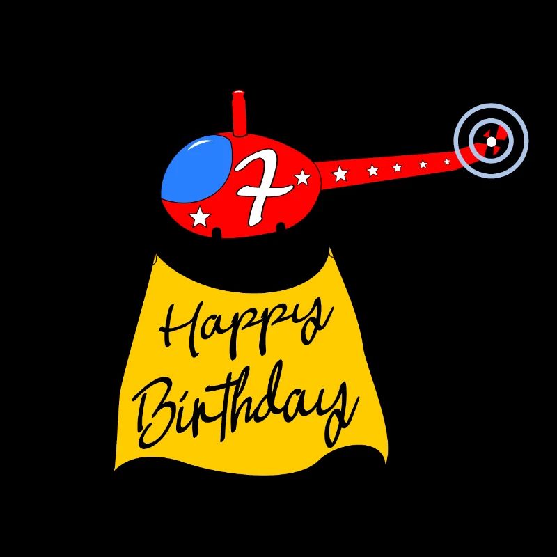 Hélicoptère Joyeux anniversaire 7