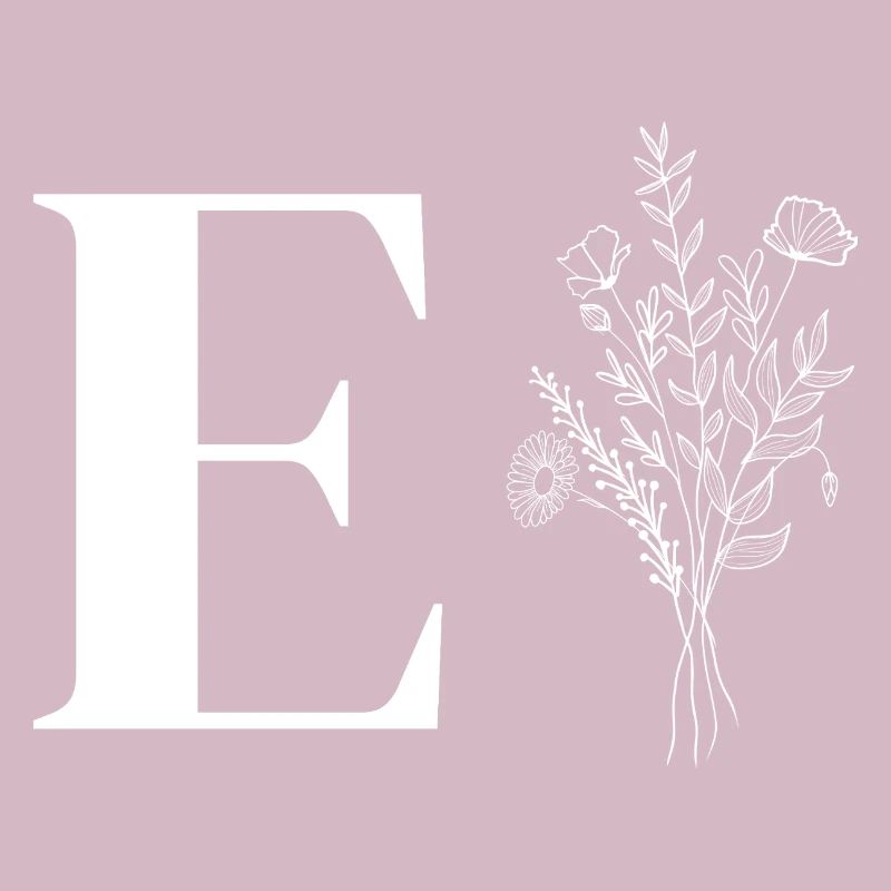 Lette e fleurs minimalistes