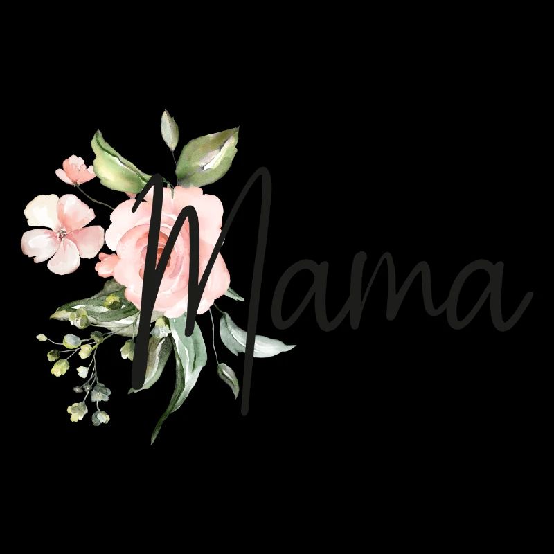 Maman Impression de fleurs