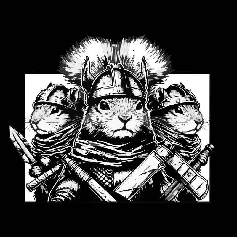 Viking Squirrel Trio