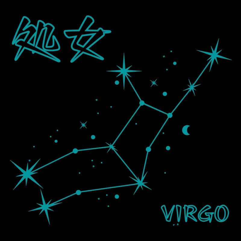 Jungfrau Sternzeichen Virgo Sternbild Japan Letter