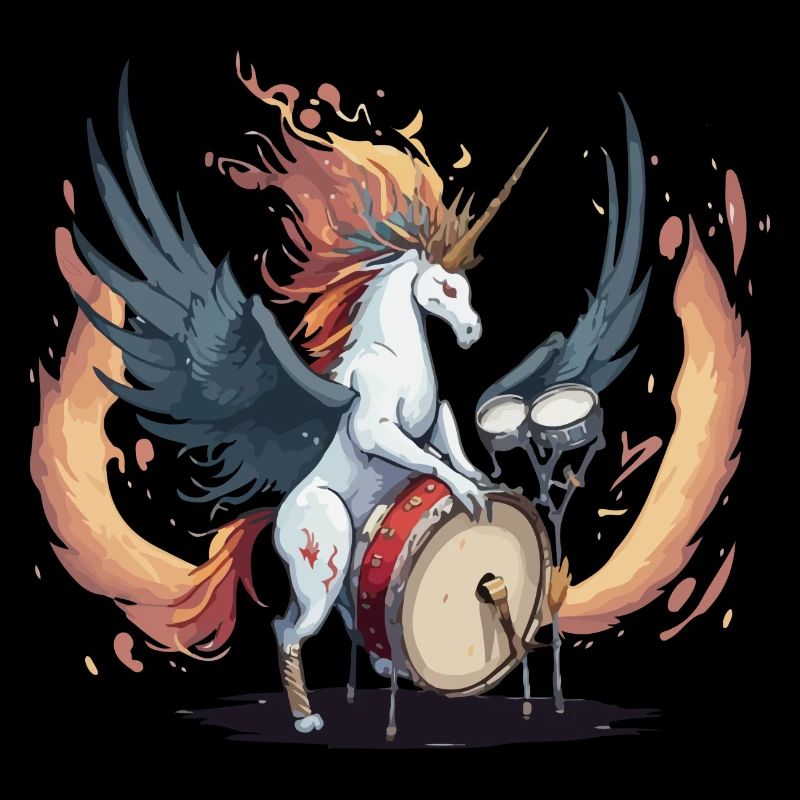 Licorne à la batterie