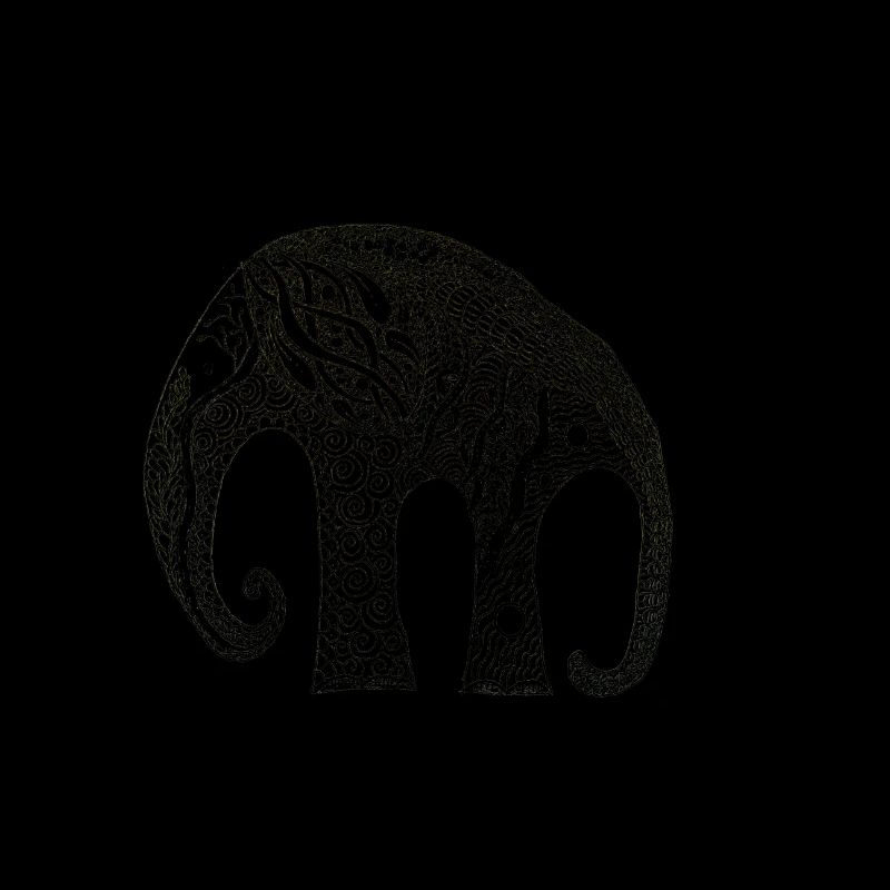 Elefant zentangle