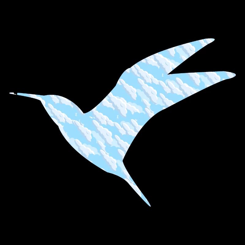 Birds in the clouds