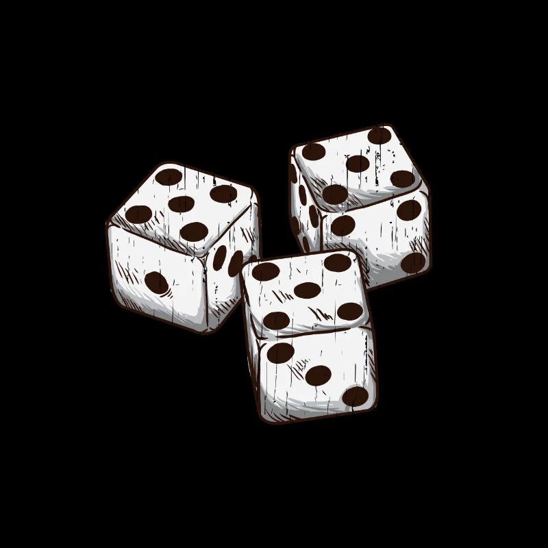 three dice