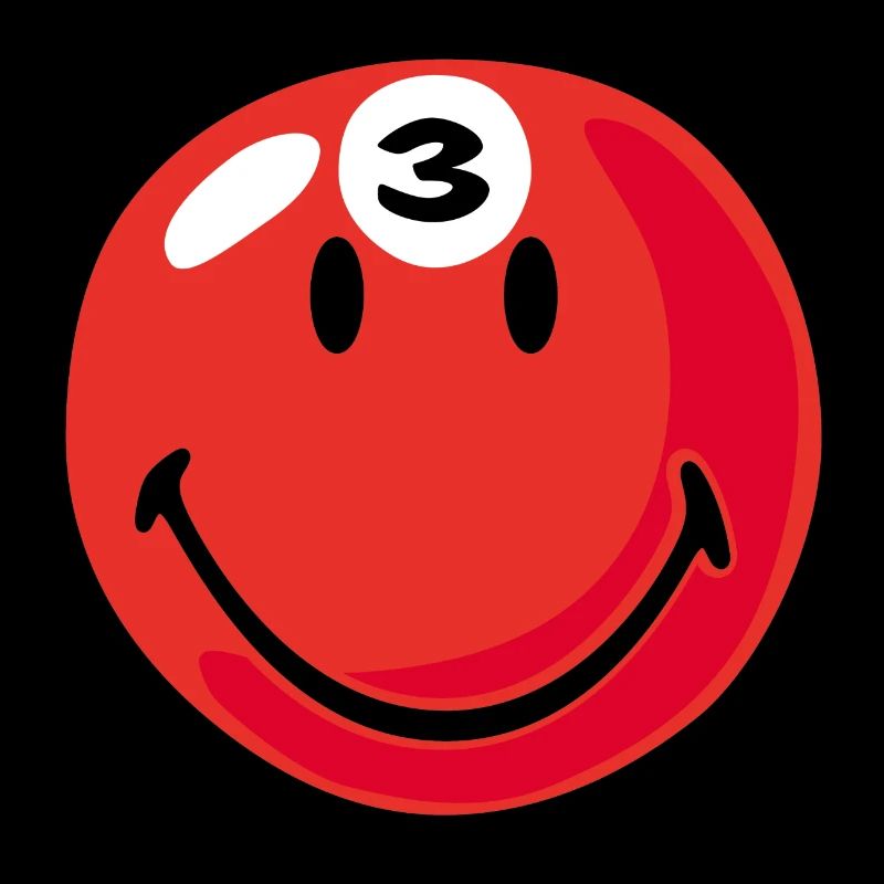 Smiley Pool Ball 3