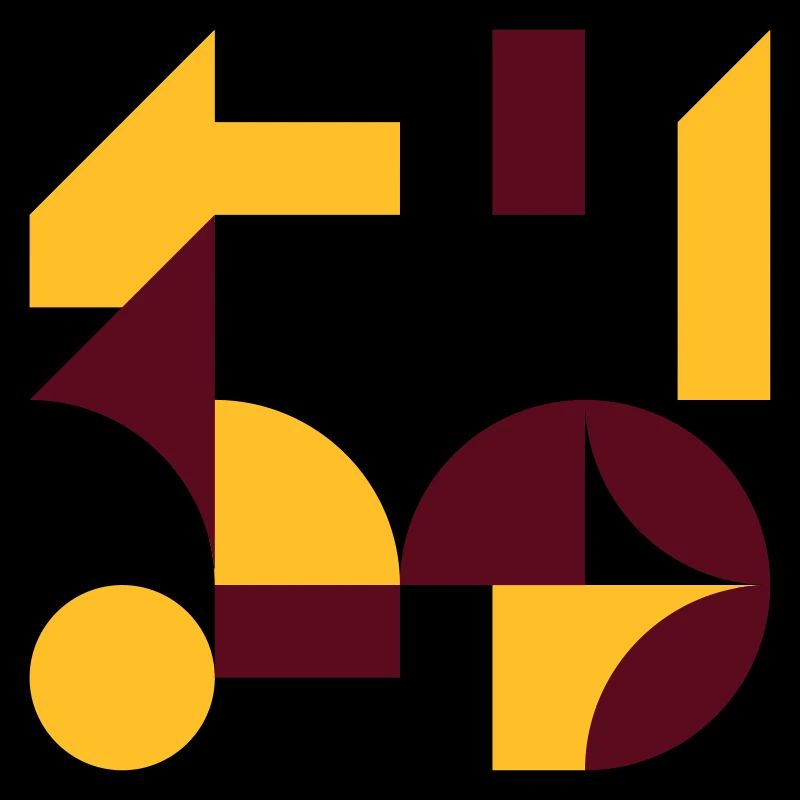 Colorful abstract geometric bauhaus background