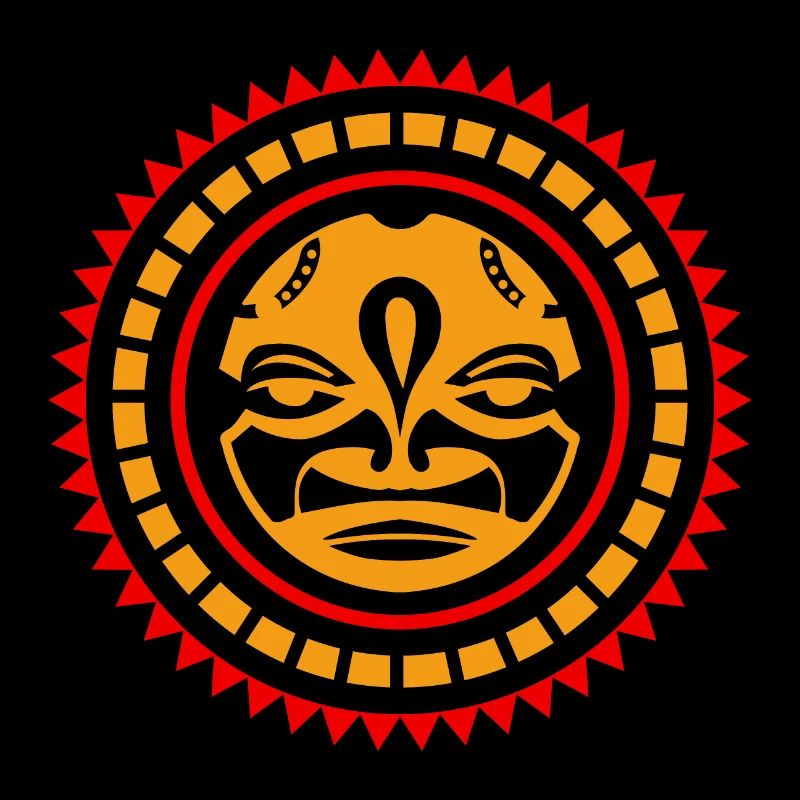 Samoa Sun Polynesian Tribal Tattoo-Geschenkidee