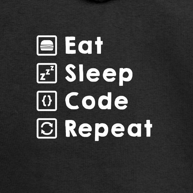 Eat Sleep Code Repeat light