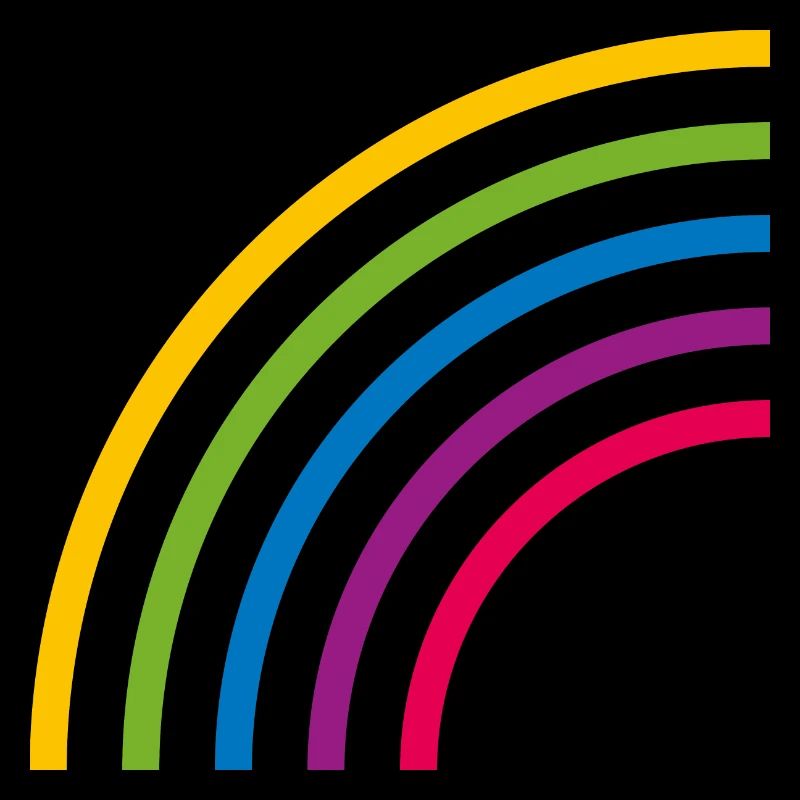 HALBER REGENBOGEN LINIEN