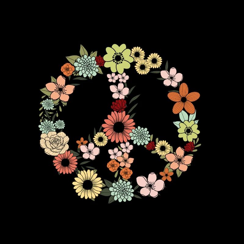 Blumen Peace süßes Design