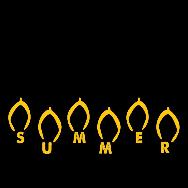 Hello Summer Holiday Saying Flip Flops Funny