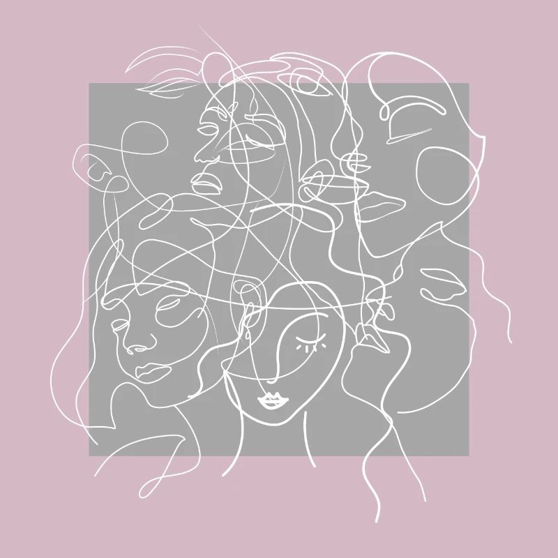 Face line grey