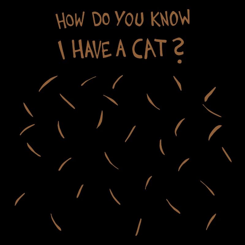 Comment savez-vous que j’ai un chat (poils de chat brun)
