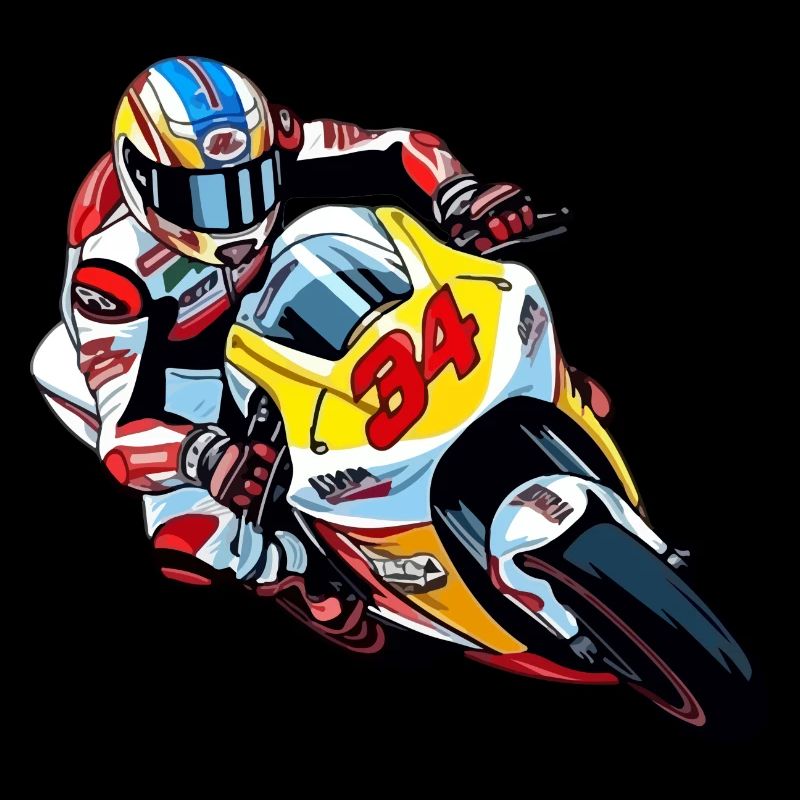Moto de course n 34