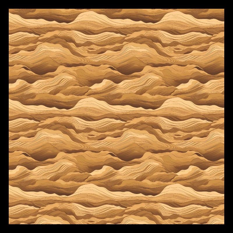 Desert Seamless Pattern Sand Sahara Dunes Arabic