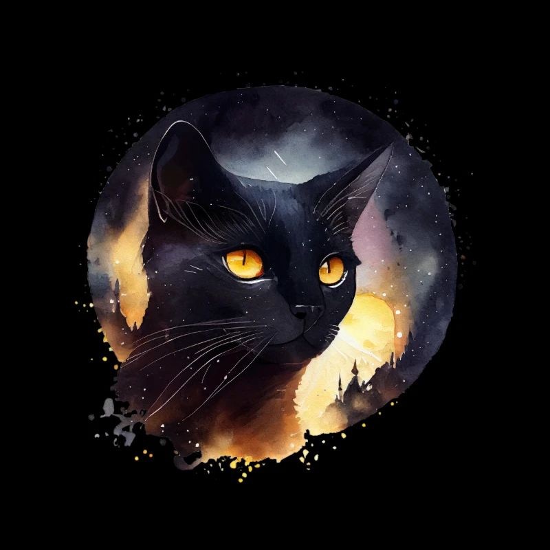 Schwarze Katze
