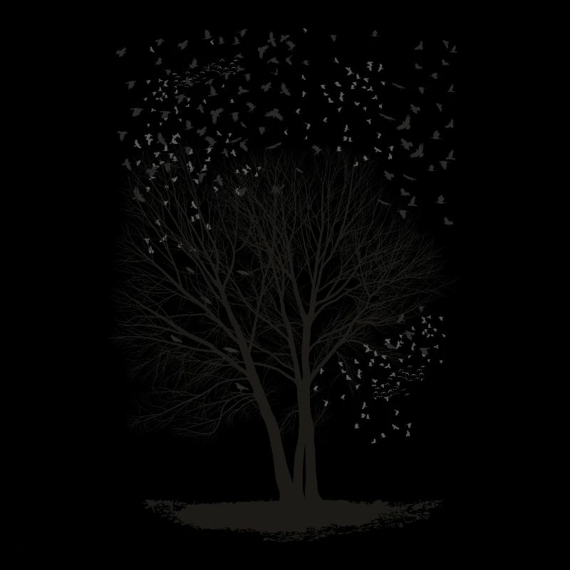 Ravens on a Poplar trees2